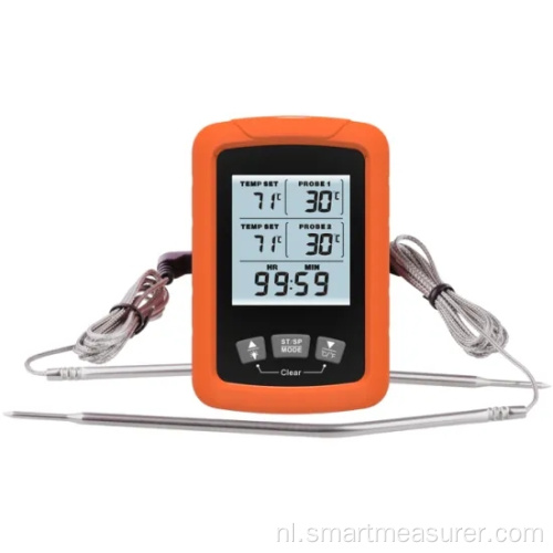 2021Nieuwe Dual Probe Grill-vleesthermometer